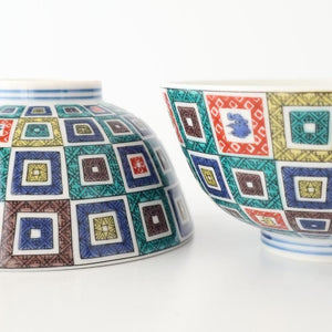 Seikou Kiln Rice Bowl Stone Pavement｜Kutani Ware