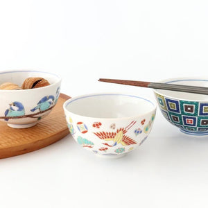 Seikou Kiln Rice Bowl Stone Pavement｜Kutani Ware