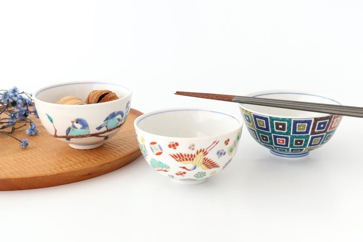 Seikou Kiln Rice Bowl Stone Pavement｜Kutani Ware