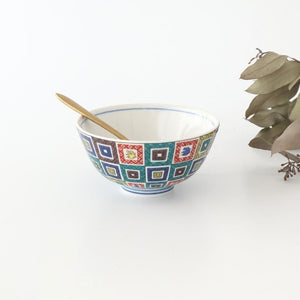 Seikou Kiln Rice Bowl Stone Pavement｜Kutani Ware