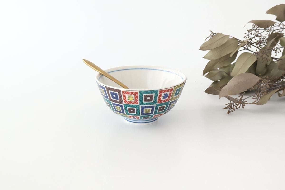 Seikou Kiln Rice Bowl Stone Pavement｜Kutani Ware