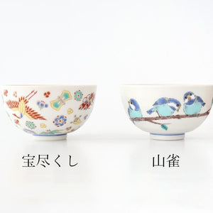 Seikou Kiln Rice Bowl  Varied Tit｜Kutani Ware