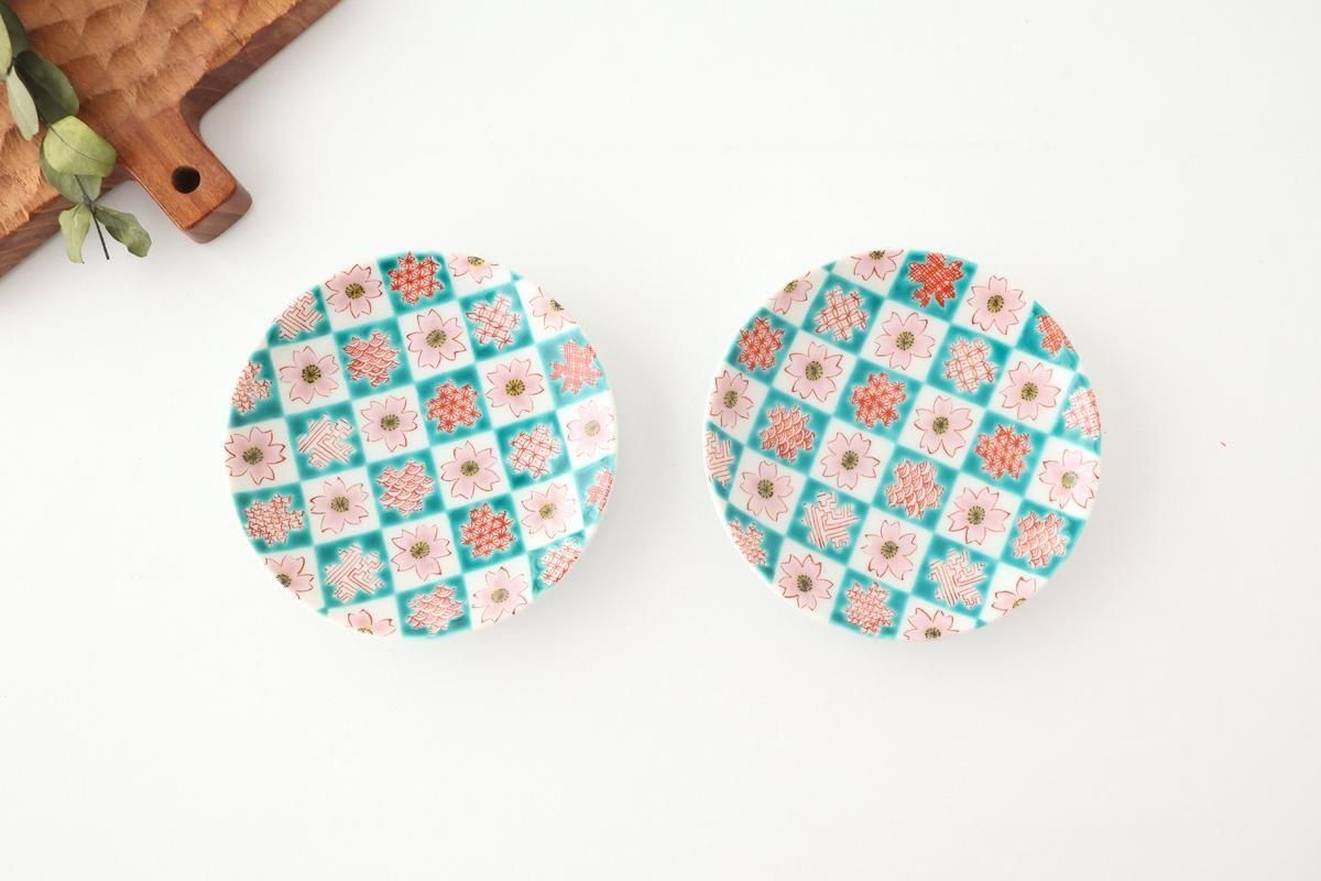 Kutani Art Sauce Plate Cherry Blossom | Kutani Ware