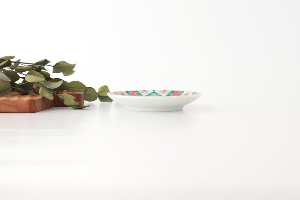 Kutani Art Sauce Plate Cherry Blossom | Kutani Ware