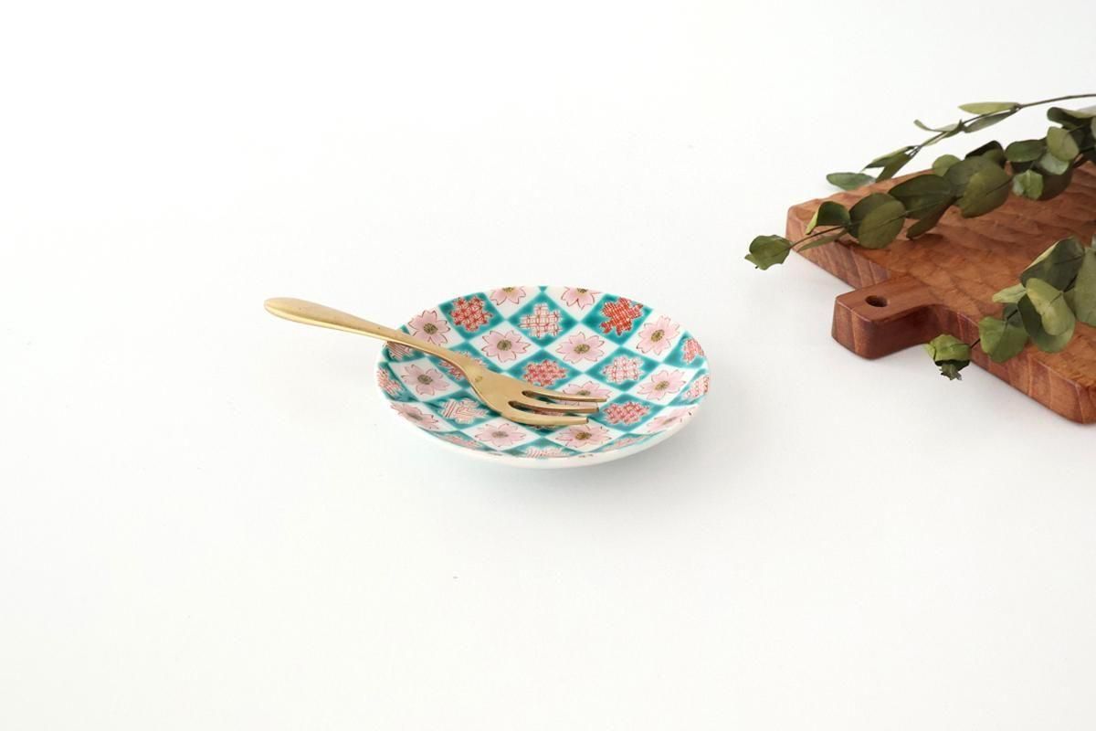 Kutani Art Sauce Plate Cherry Blossom | Kutani Ware