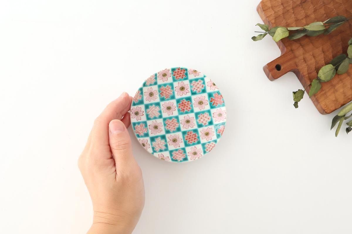 Kutani Art Sauce Plate Cherry Blossom | Kutani Ware