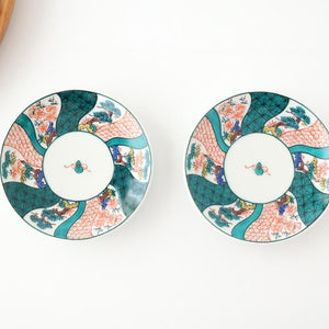 Kutani Art Sauce Plate Shochikubai | Kutani Ware