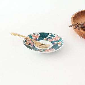 Kutani Art Sauce Plate Shochikubai | Kutani Ware