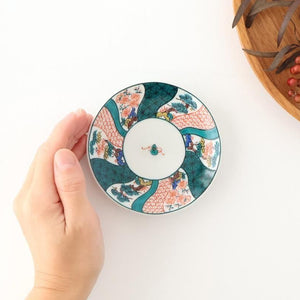 Kutani Art Sauce Plate Shochikubai | Kutani Ware