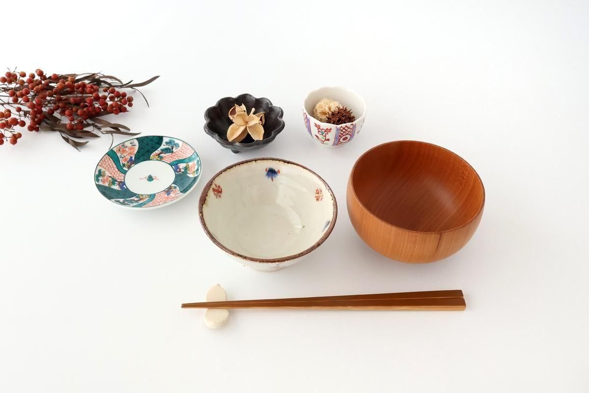 Kutani Art Sauce Plate Shochikubai | Kutani Ware