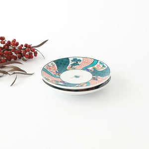 Kutani Art Sauce Plate Shochikubai | Kutani Ware