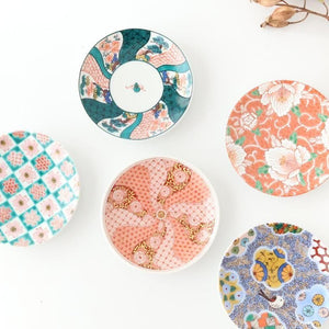 [Set of 5] Kutani Art Sauce Plates Set | Kutani Ware