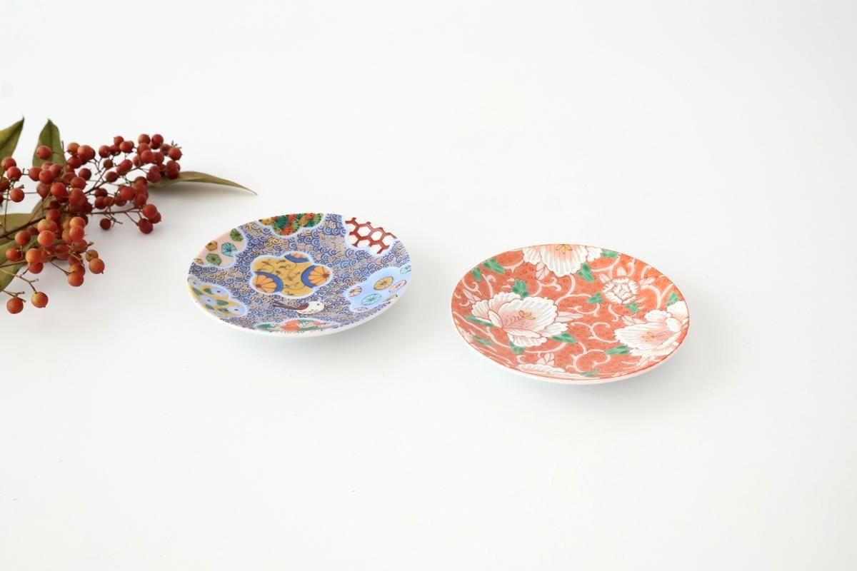 [Set of 5] Kutani Art Sauce Plates Set | Kutani Ware