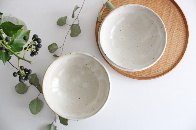 Large Bowl Shinogi White | Serving Bowl Mino Ware