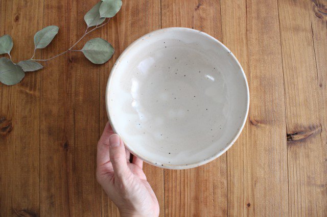 Large Bowl Shinogi White | Serving Bowl Mino Ware