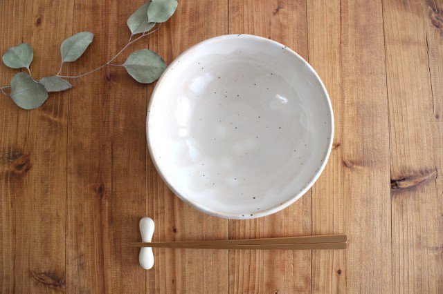 Large Bowl Shinogi White | Serving Bowl Mino Ware