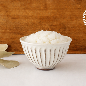 Rice Bowl Linecarved White| Mino Ware