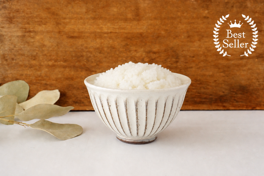 Rice Bowl Linecarved White| Mino Ware