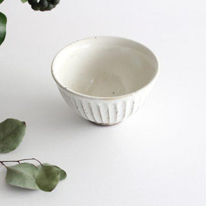 White makeup shaving rice bowl pottery Mino ware