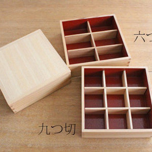 Ash Shiraki lacquer 18cm/7.1in Three-tiered box Inner vermilion Matsuya Lacquerware Store