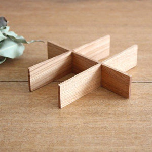 Ash Shiraki-nuri Jubako Dividers (Six Cuts) Matsuya Shikki Store