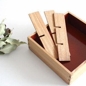 Ash Shiraki-nuri Jubako Dividers (Six Cuts) Matsuya Shikki Store