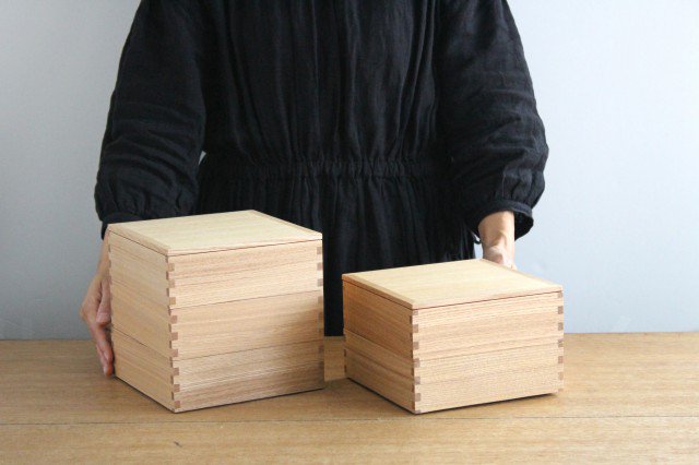 Ash Shiraki-nuri Jubako Dividers (Six Cuts) Matsuya Shikki Store