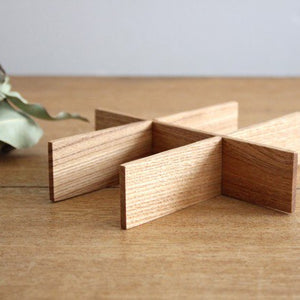 Ash Shiraki-nuri Jubako Dividers (Six Cuts) Matsuya Shikki Store