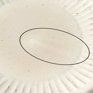 Round Shaved Plate Large | Mino Ware