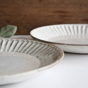 Round Shaved Plate Large | Mino Ware