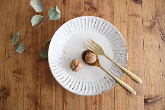 Round Shaved Plate Large | Mino Ware