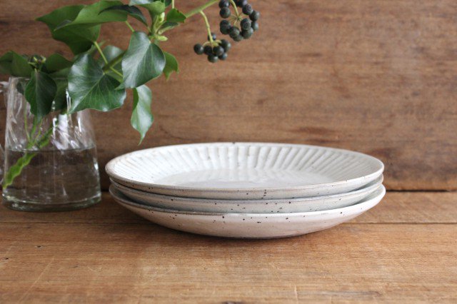 Round Shaved Plate Large | Mino Ware