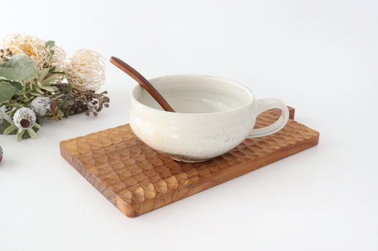 Tetsusan soup cup with handle Sotoara kiln pottery Furuya Seisho