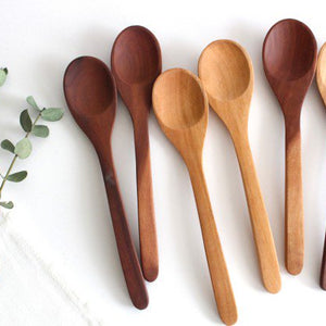 natural wood dinner spoon
