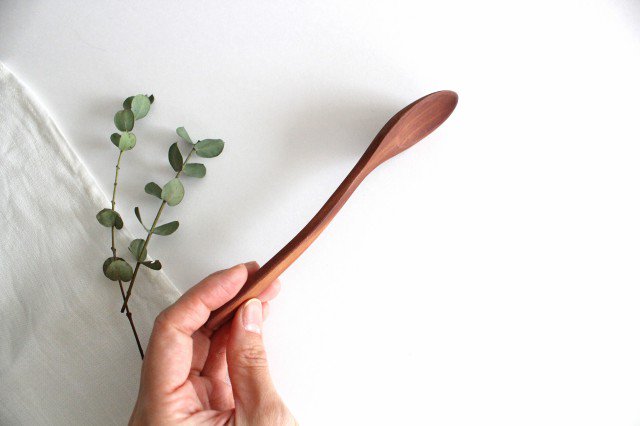 natural wood dinner spoon