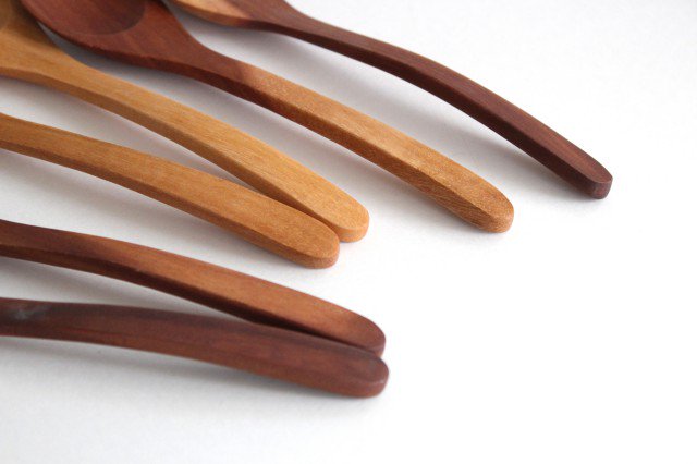 natural wood dinner spoon