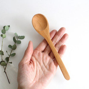 natural wood dinner spoon