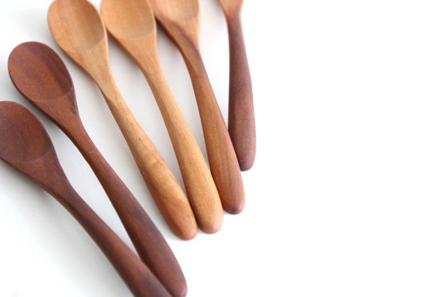 natural wooden teaspoon