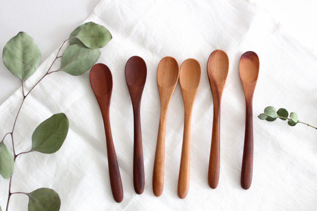 natural wooden teaspoon