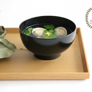Matsuya Shikki Store Soup Bowl Black | Echizen Lacquerware