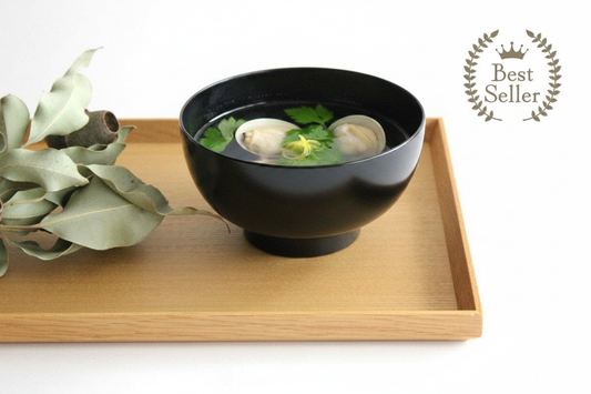 Matsuya Shikki Store Soup Bowl Black | Echizen Lacquerware