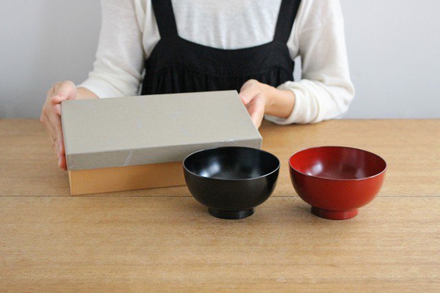 Matsuya Shikki Store Soup Bowl Vermilion | Echizen Lacquerware