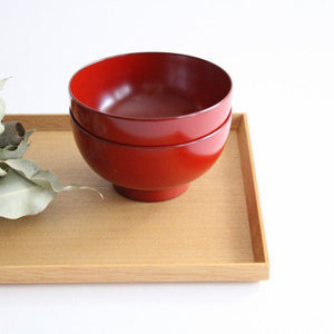 Matsuya Shikki Store Soup Bowl Vermilion | Echizen Lacquerware