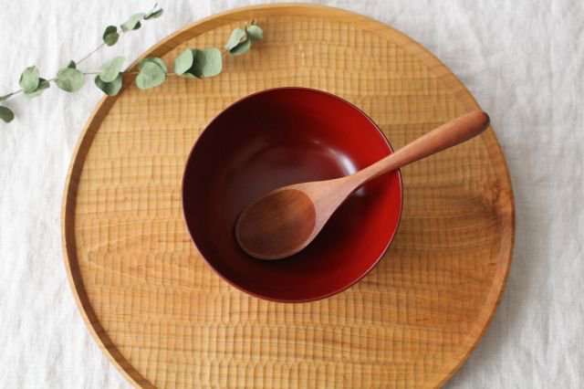 Matsuya Shikki Store Soup Bowl Vermilion | Echizen Lacquerware