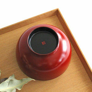 Matsuya Shikki Store Soup Bowl Vermilion | Echizen Lacquerware