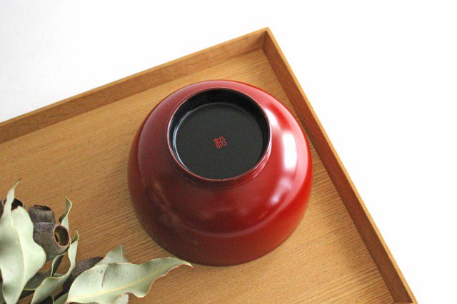 Matsuya Shikki Store Soup Bowl Vermilion | Echizen Lacquerware