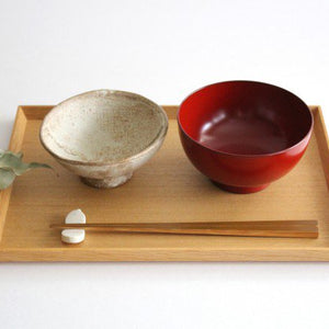 Matsuya Shikki Store Soup Bowl Vermilion | Echizen Lacquerware