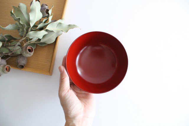 Matsuya Shikki Store Soup Bowl Vermilion | Echizen Lacquerware