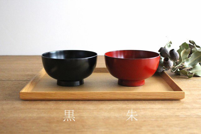 Matsuya Shikki Store Soup Bowl Vermilion | Echizen Lacquerware