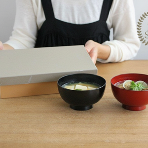 Matsuya Shikki Store Soup Bowl Set | Echizen Lacquerware